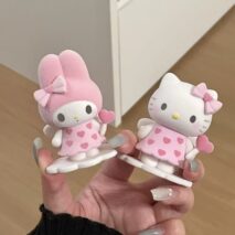 Flocking Sanrio Characters Fluffy Puffy Mine Figurine Doll