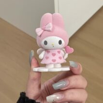Flocking Sanrio Characters Fluffy Puffy Mine Figurine Doll - Image 5