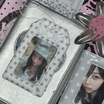 Glitter Heart Wing Star Amulet Kpop Photocard Holder Keychain - Image 6