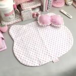 Cute Kitty Polka Dot Fabric Placemat | Sweet Gift – ArtGalleryZen
