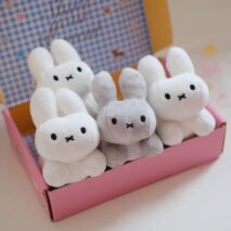 Cute Miffy Rabbit Plush Keychain | Adorable White Bunny Keyring