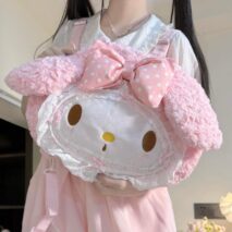 Sweet My Melody Bowknot Plush Backpack