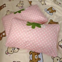 Pink Strawberry Plush Zippered Pillow Cover - Image 7