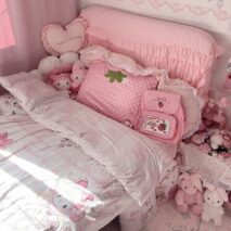 Pink Strawberry Plush Zippered Pillow Cover - Image 4