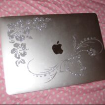 Glitter Hibiscus Flower Butterfly Diy Sticker - Image 7