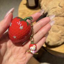 Cute Strawberry Lighter With Hello Kitty Charm (No Gas) - Image 2