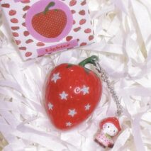 Cute Strawberry Lighter With Hello Kitty Charm (No Gas) - Image 6