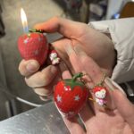 Cute Strawberry Lighter With Hello Kitty Charm (No Gas)