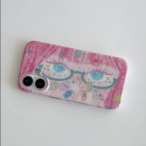 Chic Starry-Eyed Girl iPhone Case - Image 8