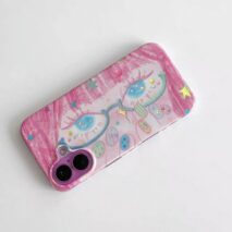 Chic Starry-Eyed Girl iPhone Case - Image 9