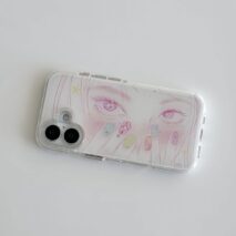 Chic Starry-Eyed Girl iPhone Case - Image 5