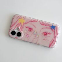 Chic Starry-Eyed Girl iPhone Case - Image 6