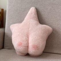 Pink Star Plush Pillow - Cute Kawaii Blushing Star Butt Cushion - Image 7