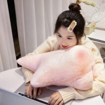 Pink Star Plush Pillow - Cute Kawaii Blushing Star Butt Cushion - Image 4
