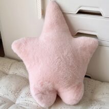 Pink Star Plush Pillow - Cute Kawaii Blushing Star Butt Cushion - Image 6