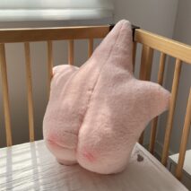 Pink Star Plush Pillow - Cute Kawaii Blushing Star Butt Cushion - Image 8