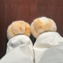 Plush Fuzzy Cat Paw Slippers - Cozy Indoor House Shoes for Women - Image 9