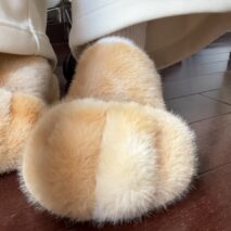Plush Fuzzy Cat Paw Slippers - Cozy Indoor House Shoes for Women - Image 4