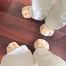 Plush Fuzzy Cat Paw Slippers - Cozy Indoor House Shoes for Women - Image 5