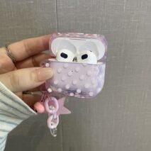 Cute Bunny Ears AirPods Case With Charm - Image 6