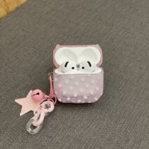 Cute Bunny Ears AirPods Case With Charm - Image 7