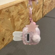 Cute Bunny Ears AirPods Case With Charm - Image 8