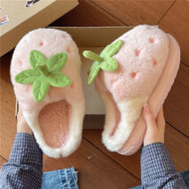 Adorable Strawberry Plush Slippers - Image 7