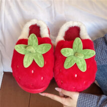 Adorable Strawberry Plush Slippers - Image 4