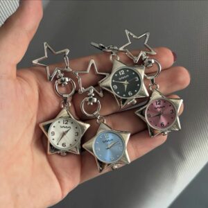 Y2K Star Keychain Watch Pendant