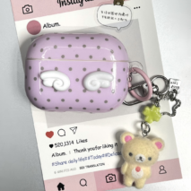 Cute Polka Dot Angel Wings Airpods Case - Image 5