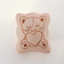 Kawaii Bear Cat Biscuit Magnetic Phone Grip – 3D Embossed Phone Stand & Holder - Image 10