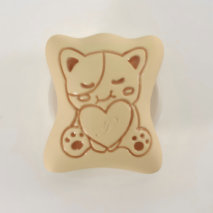 Kawaii Bear Cat Biscuit Magnetic Phone Grip – 3D Embossed Phone Stand & Holder - Image 9