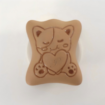 Kawaii Bear Cat Biscuit Magnetic Phone Grip – 3D Embossed Phone Stand & Holder - Image 8