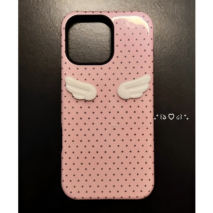 Cute Polka Dot Angel Wings iPhone Case - Image 4