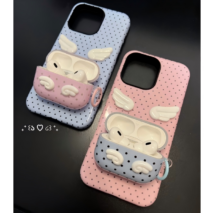 Cute Polka Dot Angel Wings iPhone Case - Image 3
