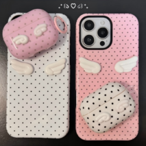 Cute Polka Dot Angel Wings iPhone Case - Image 2