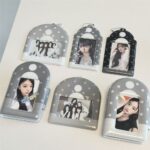 Star Polka Dot Kpop Keychain Photocard Holder