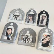 Star Polka Dot Kpop Keychain Photocard Holder