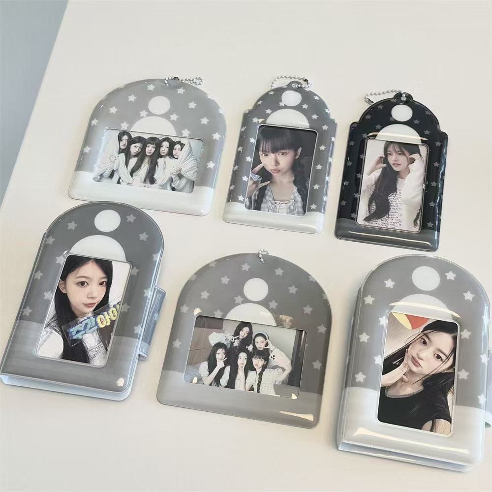 微信图片_20260713103136_36_113 Star Polka Dot Kpop Keychain Photocard Holder - Image 1