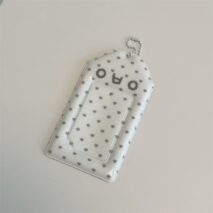 Cute Kaomoji Heart Polka Dot PVC Kpop Keychain Photocard Holder - Image 6