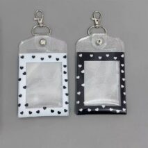 Glitter Polka Dot Double Sided Kpop Keychain Photocard Holder - Image 7