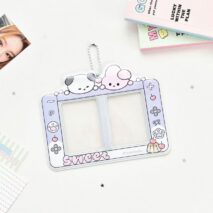 Kawaii Animal Gameboy Style Double Kpop Keychain Photocard Holder - Image 8