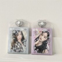 Glitter Heart Wing Double Sided Kpop Keychain Photocard Holder - Image 4