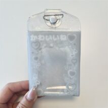 Glitter Heart Wing Double Sided Kpop Keychain Photocard Holder - Image 9