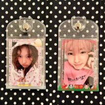 Chinese-style Glitter Panda Double Sided Kpop Keychain Photocard Holder - Image 2
