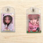 Chinese-style Glitter Panda Double Sided Kpop Keychain Photocard Holder