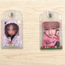 Chinese-style Glitter Panda Double Sided Kpop Keychain Photocard Holder