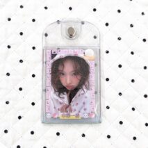 Chinese-style Glitter Panda Double Sided Kpop Keychain Photocard Holder - Image 6