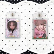 Chinese-style Glitter Panda Double Sided Kpop Keychain Photocard Holder - Image 4
