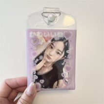 Glitter Heart Wing Double Sided Kpop Keychain Photocard Holder - Image 6